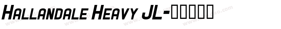 Hallandale Heavy JL字体转换